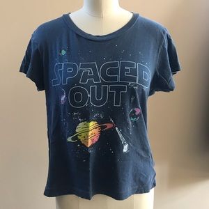 Wildfox Blue 'Spaced Out' Graphic Tee